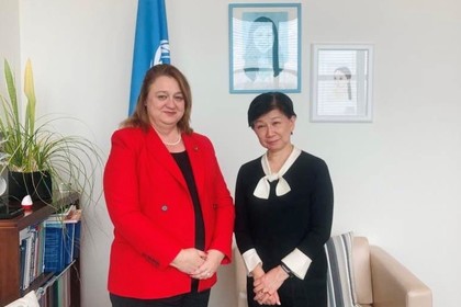 Meeting of the Permanent Representative of the Republic of Bulgaria to the UN - Ambassador Gergana Karadjova, with Ms. Izumi Nakamitsu, UN Under-Secretary-General and High Representative for Disarmament Affairs